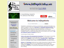 Tablet Screenshot of indepthinfo.com
